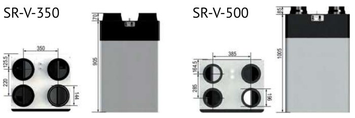 Приточно-вытяжная установка Supervent SR-V-350