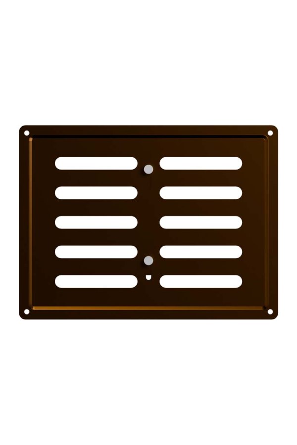 Решетка вентиляционная MER регулируемая 200х150 оцинкованная сталь Metallic brown ERA