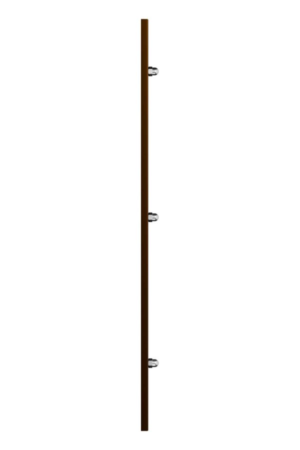 Решетка вентиляционная МЕР-В регулируемая 300х400 окрашенная сталь коричневый ERA