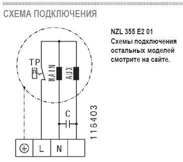 NZL-400 D2 01 вентилятор канальный — Схемы монтажа